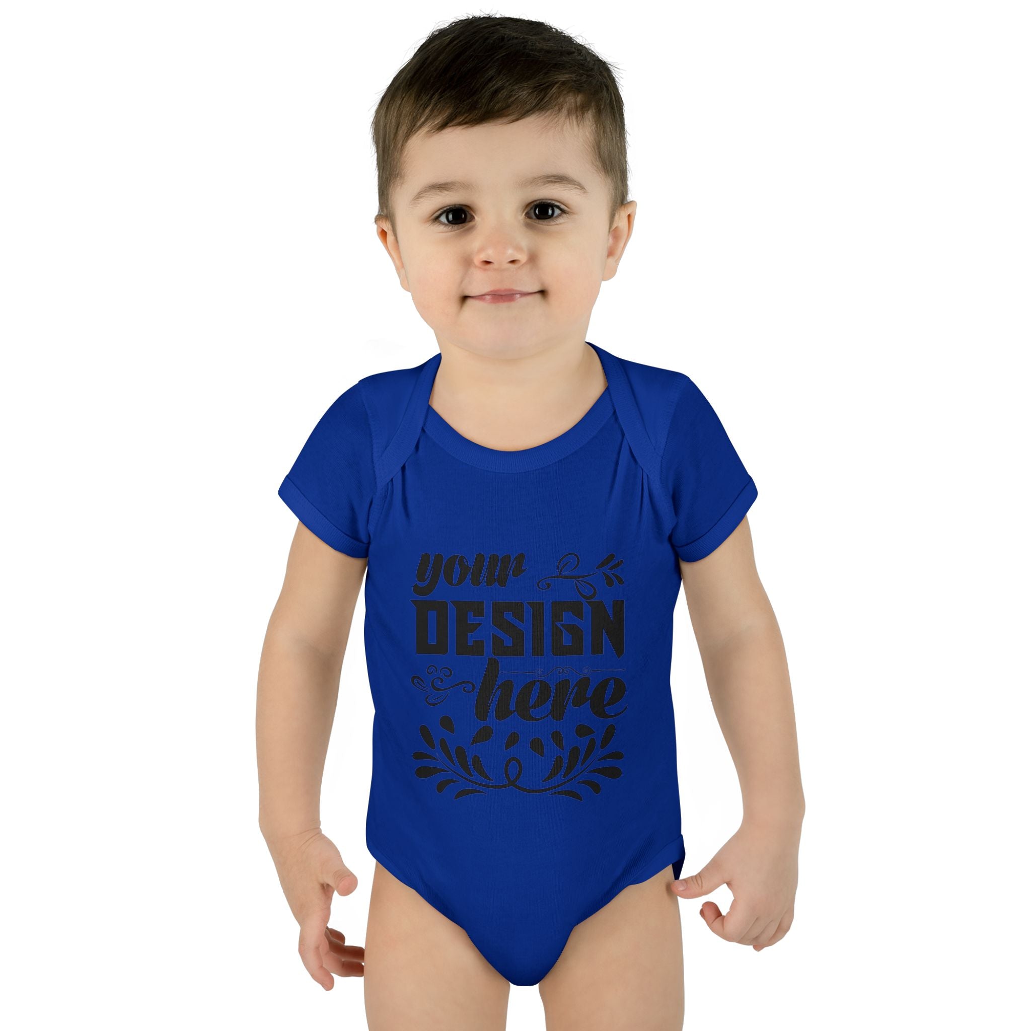 Customizable Infant Baby Rib Bodysuit Rabbit Skins 4400 Unisex