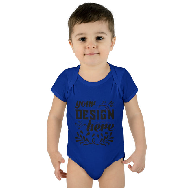 Customizable Infant Baby Rib Bodysuit Rabbit Skins 4400 Unisex