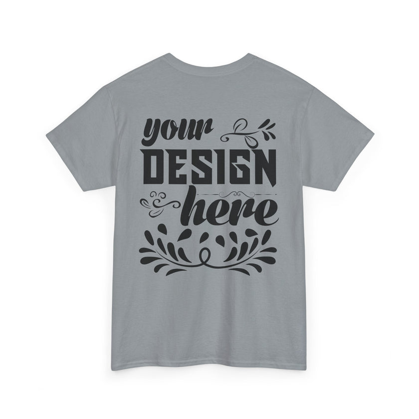 Customizable Gildan 5000 Unisex Heavy Cotton T-Shirt Classic Fit