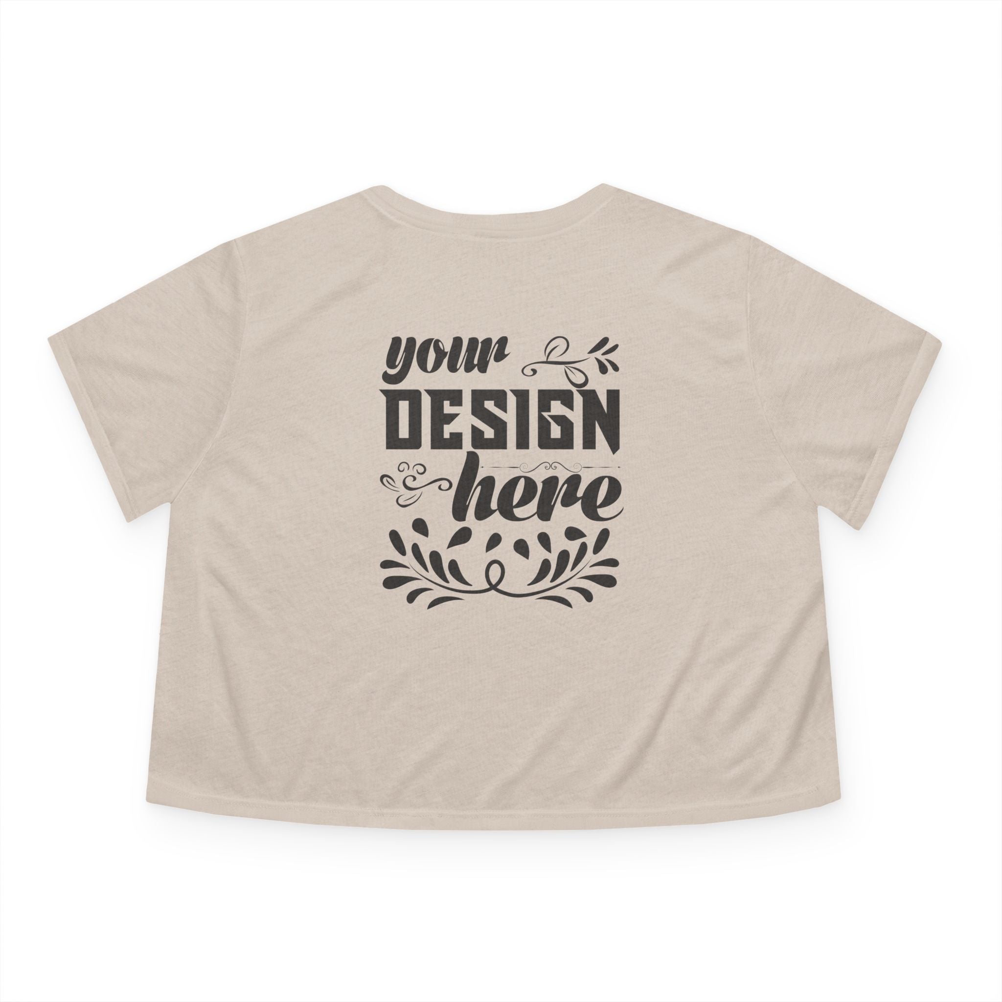 Customizable Bella+Canvas 8882 Womens Flowly Cropped Tee Side Seams