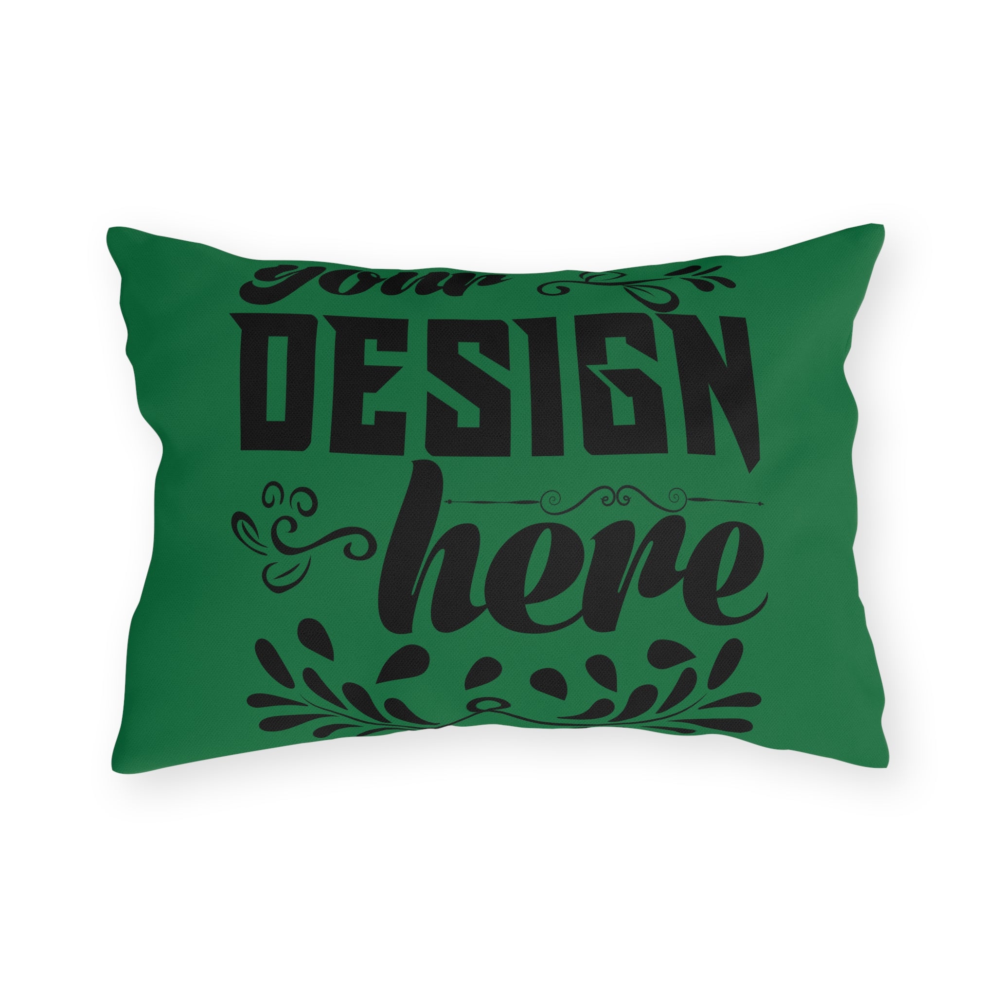 Customizable Outdoor Spun Polyester Pillow UV Water Resistant Double Sided