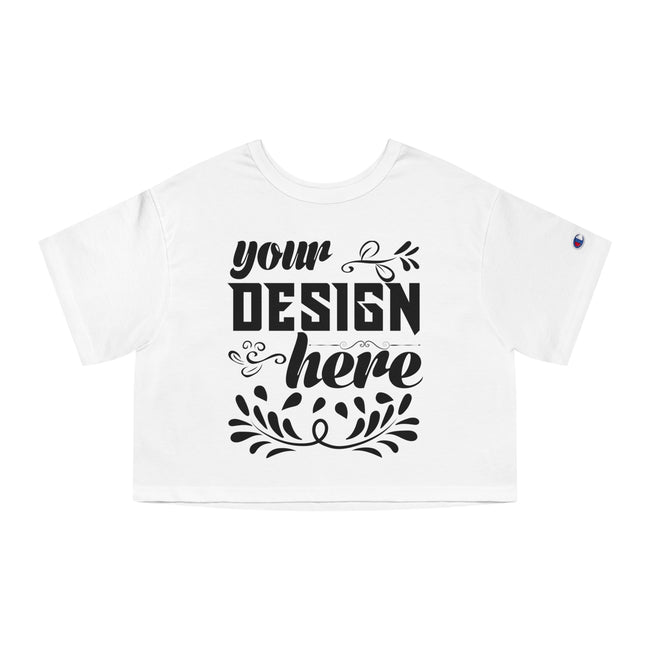 Customizable Champion T453W Womens Heritage Cropped T-Shirt Jersey