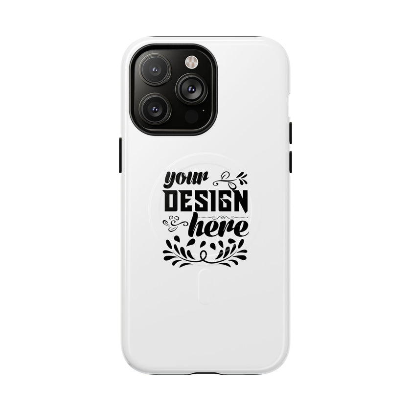 Customizable Tough Magnetic Phone Case Dual Layer Polycarbonate TPU Liner