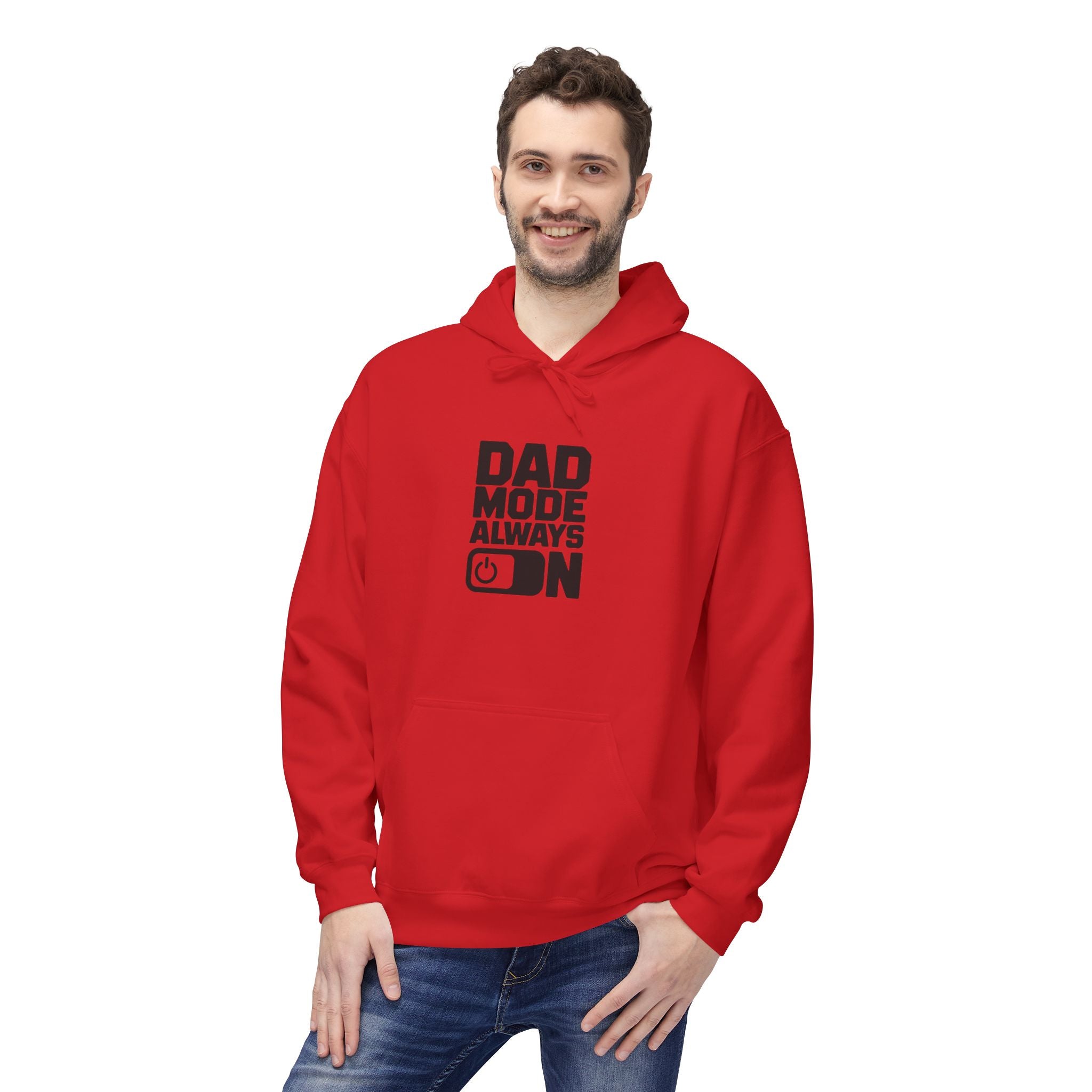 Gildan SF500 Fleece Hoodie | Dad Mode Always On Graphic Print