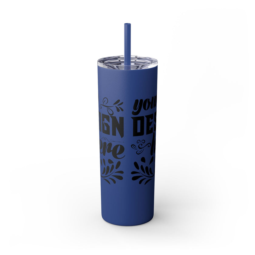 Customizable Maars 20oz Skinny Tumbler with Straw Stainless Steel