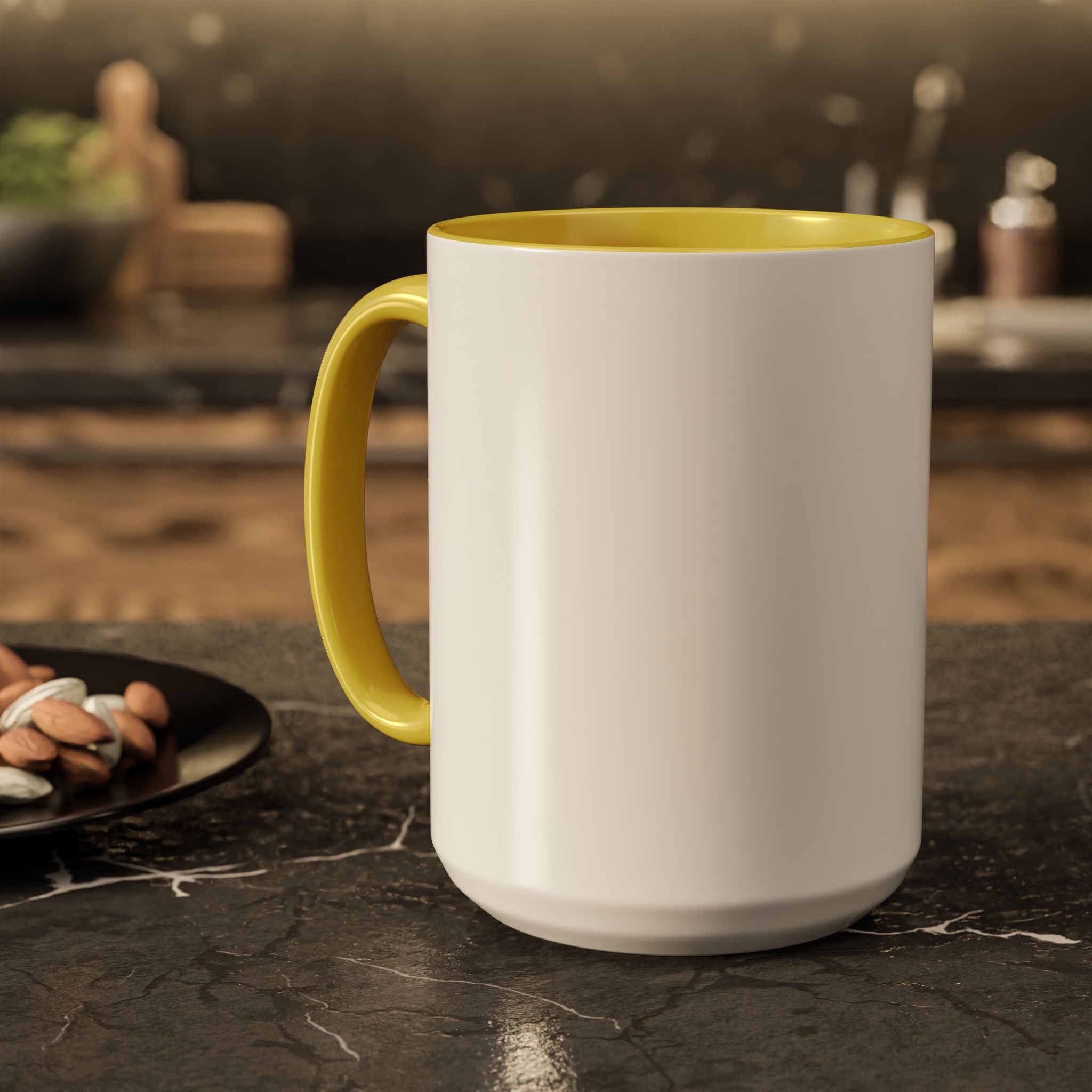 Customizable Glossy Ceramic Accent Mug 11oz and 15oz