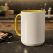 Customizable Glossy Ceramic Accent Mug 11oz and 15oz