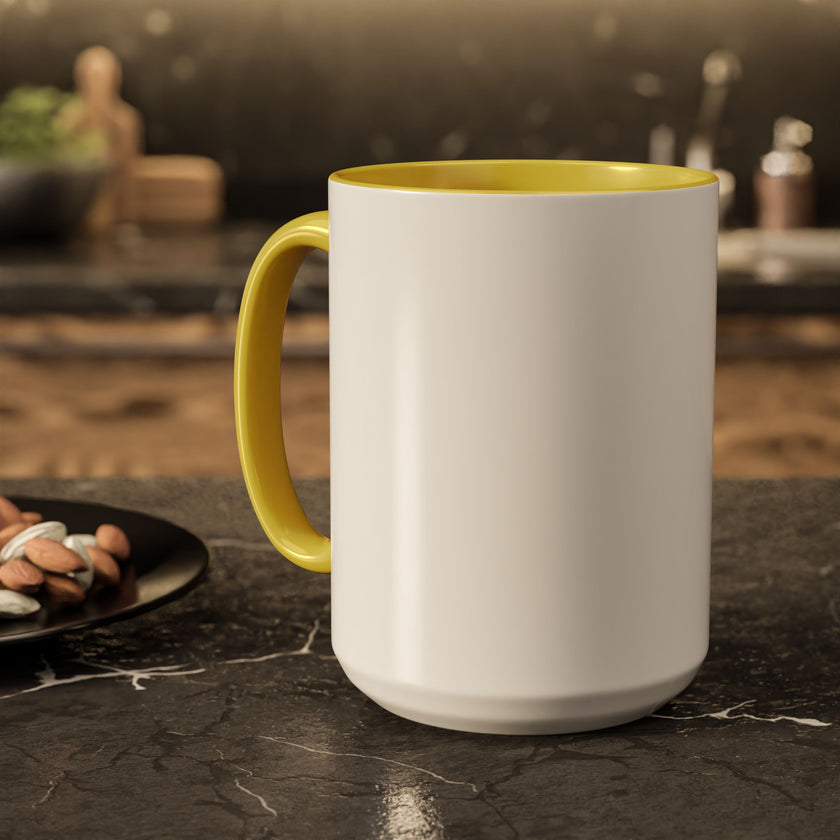 Customizable Glossy Ceramic Accent Mug 11oz and 15oz