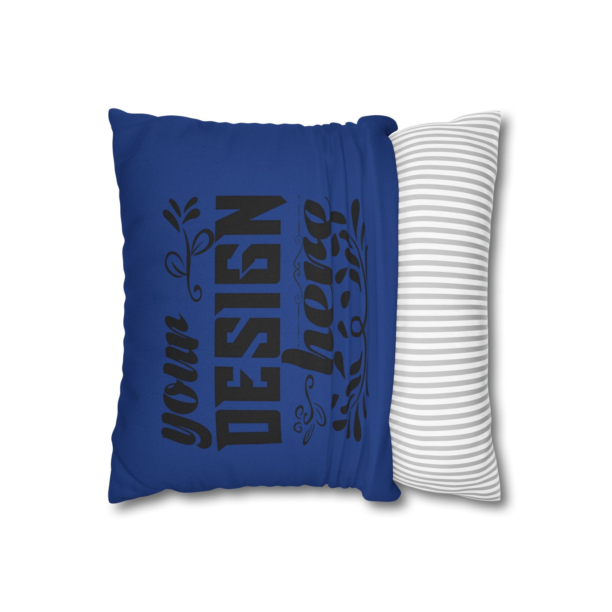Customizable Spun Polyester Square Pillowcase Double-Sided Print Cover