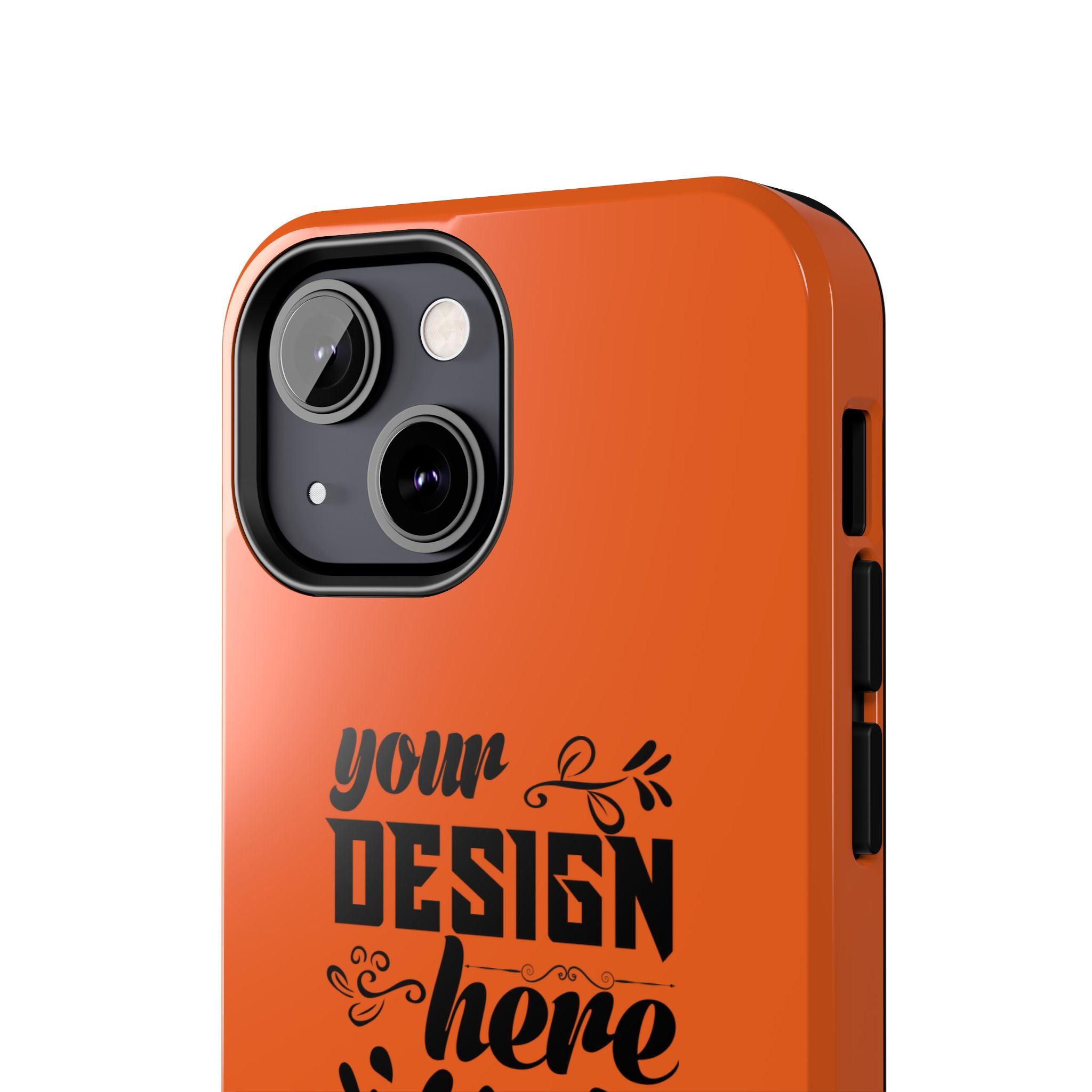 Customizable Tough Phone Case Glossy Dual Layer Wireless Charging