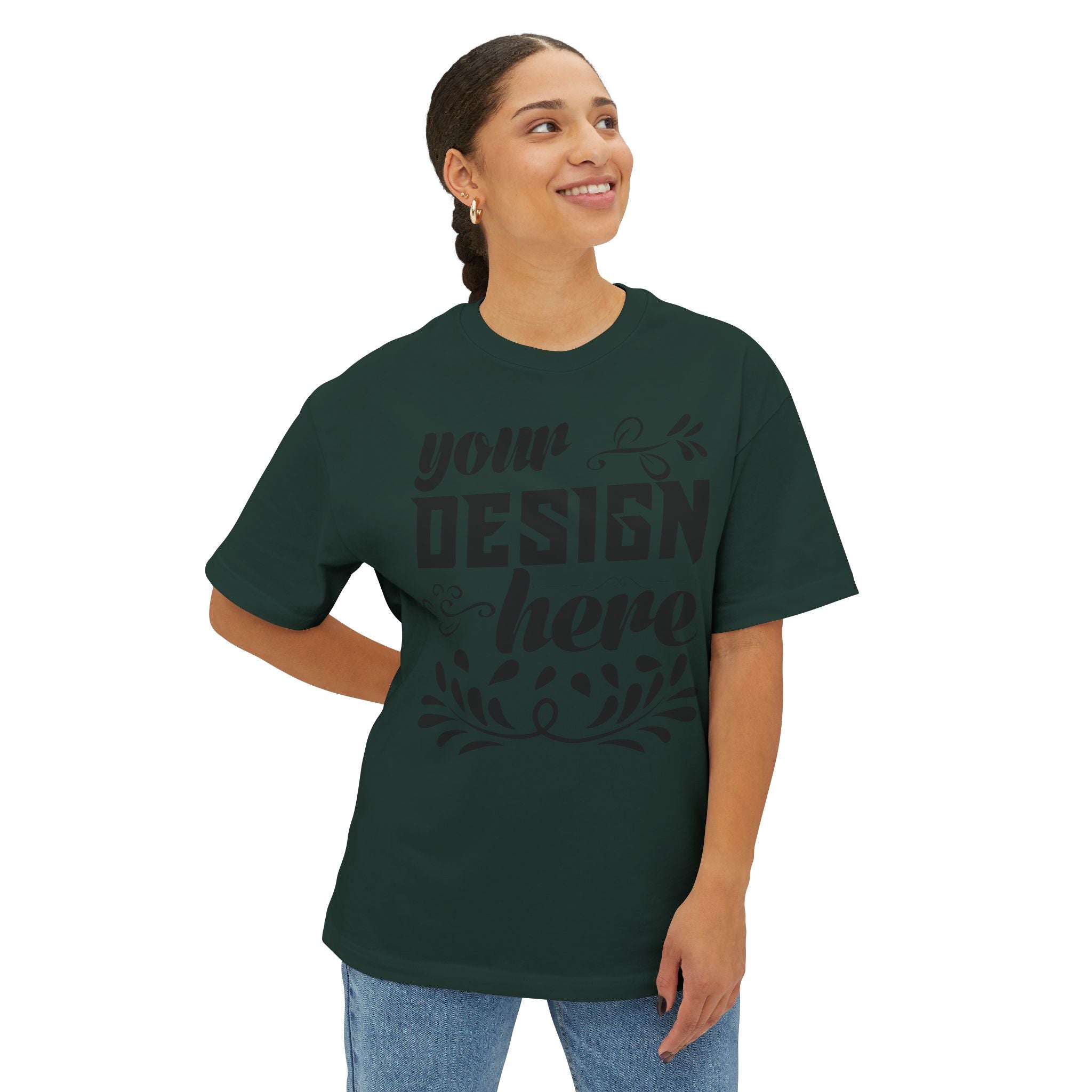 Customizable Bella+Canvas 3010 Unisex Oversized Boxy Tee Cotton
