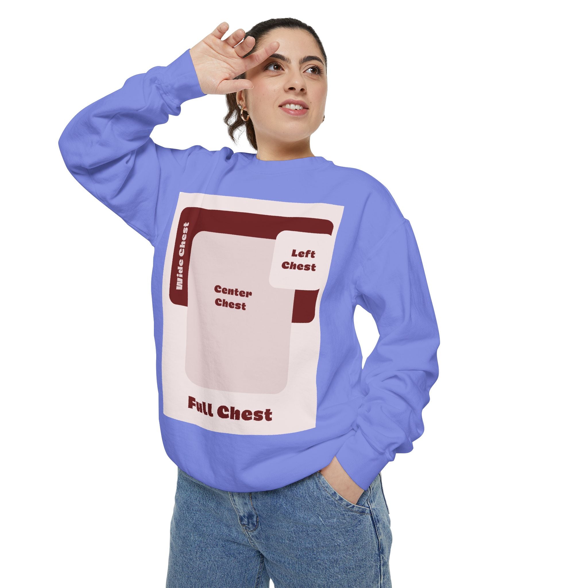 Customizable Comfort Colors 1566 Unisex Garment Dyed Sweatshirt DTG Custom Design