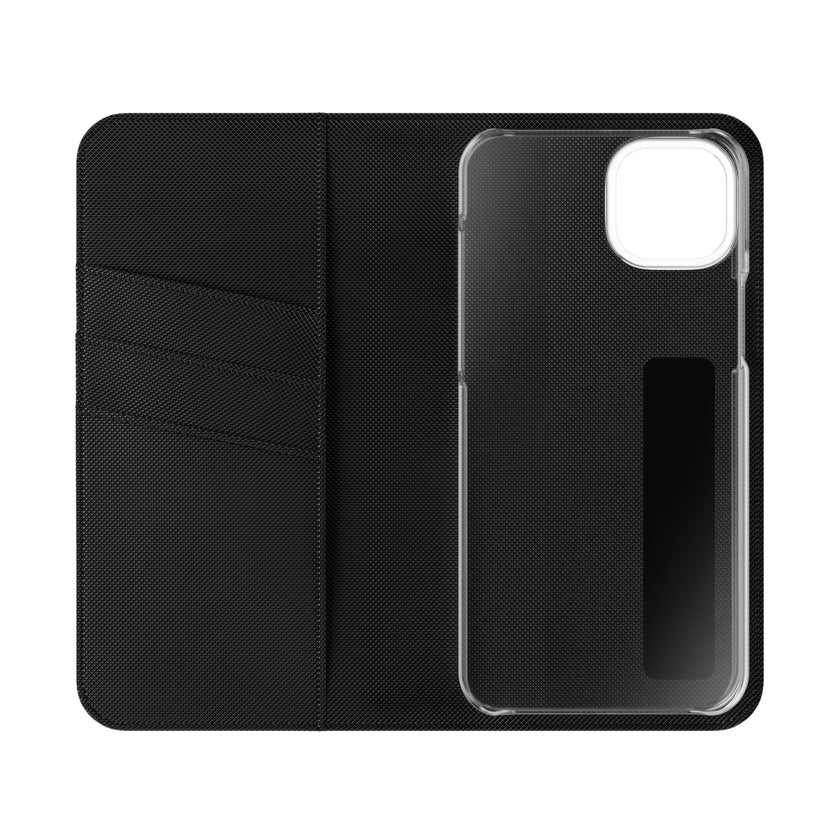 Customizable Flip Folio Phone Case With Card Slots Stand And Elastic Strap