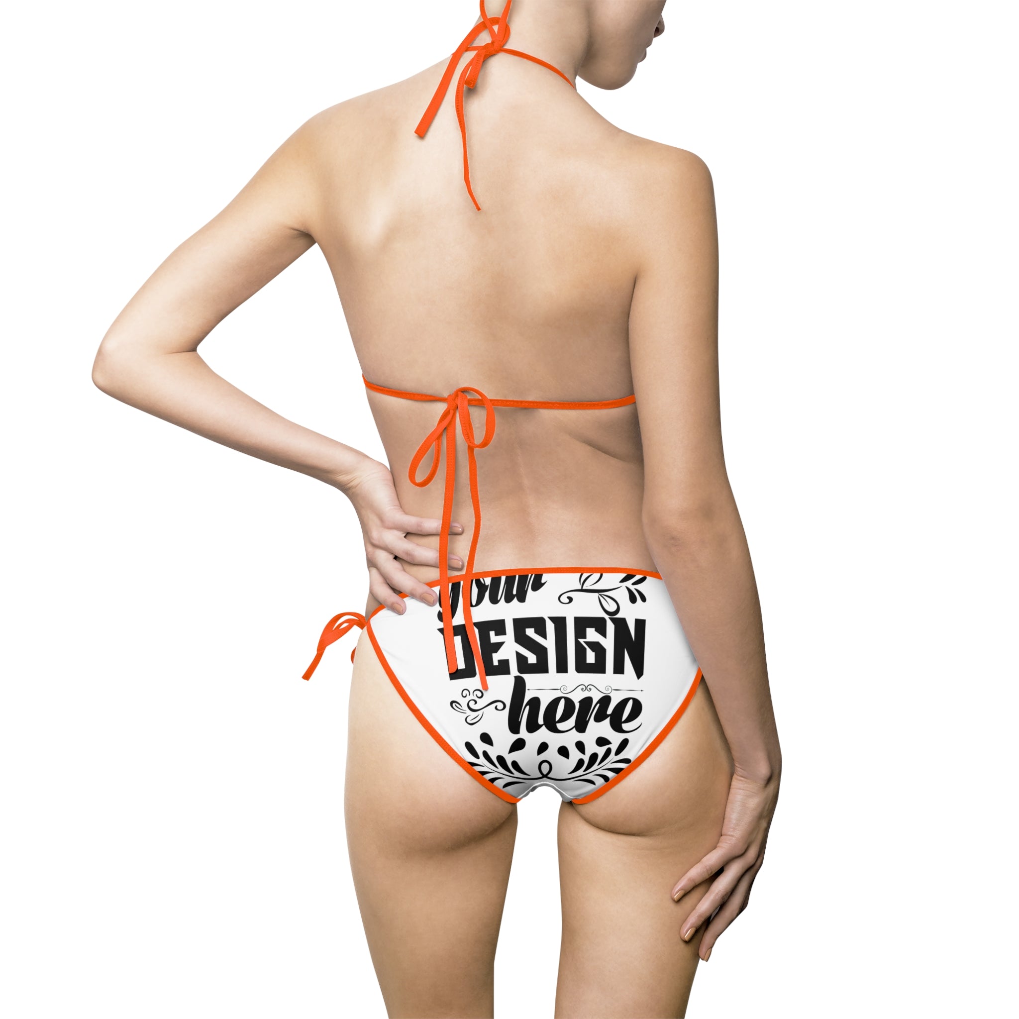 Customizable Womens Bikini Swimsuit Two Piece Polyester Spandex