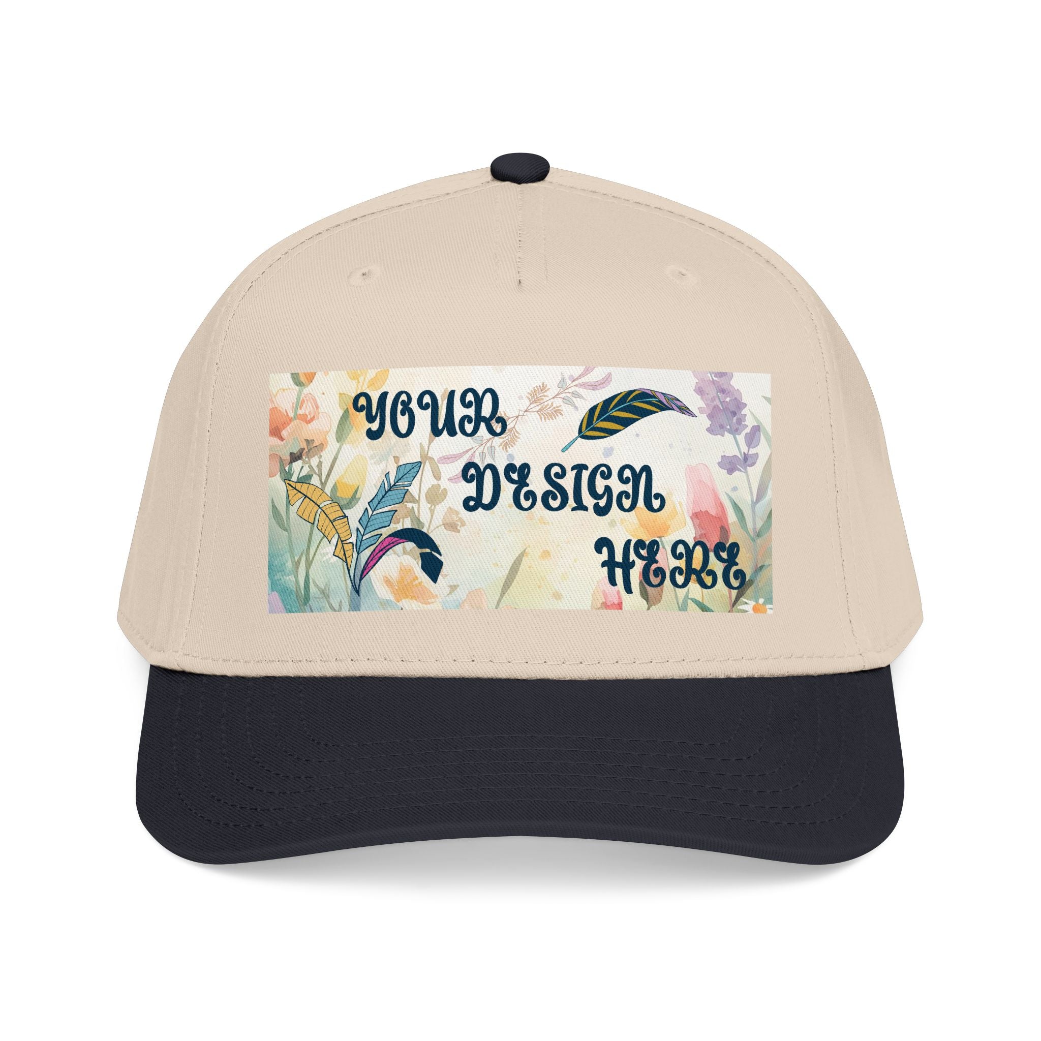 Customizable OTTO 31-069 Mid Profile 5 Panel Baseball Cap