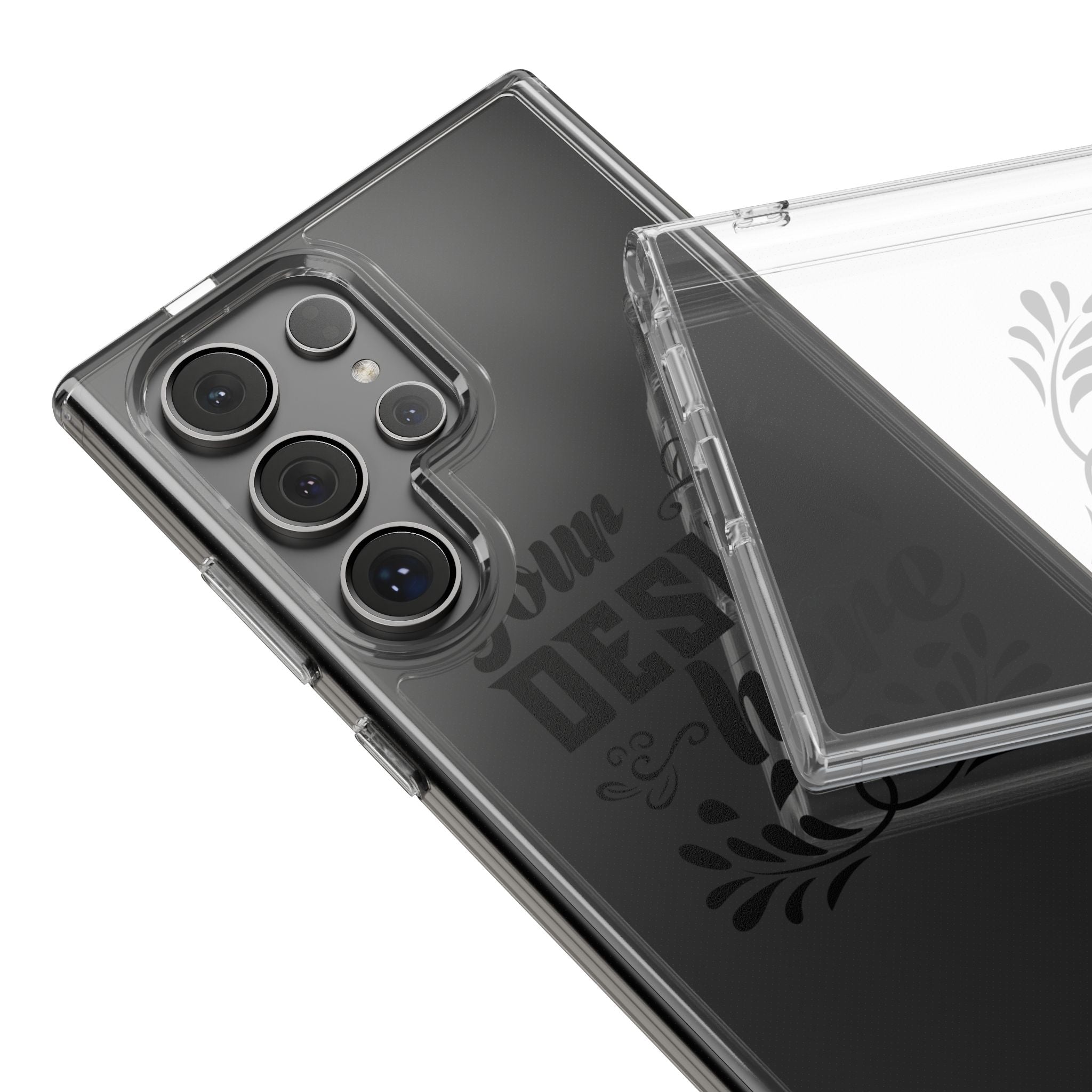 Customizable Clear Impact Resistant Phone Case With TPU Sides Wireless Ready