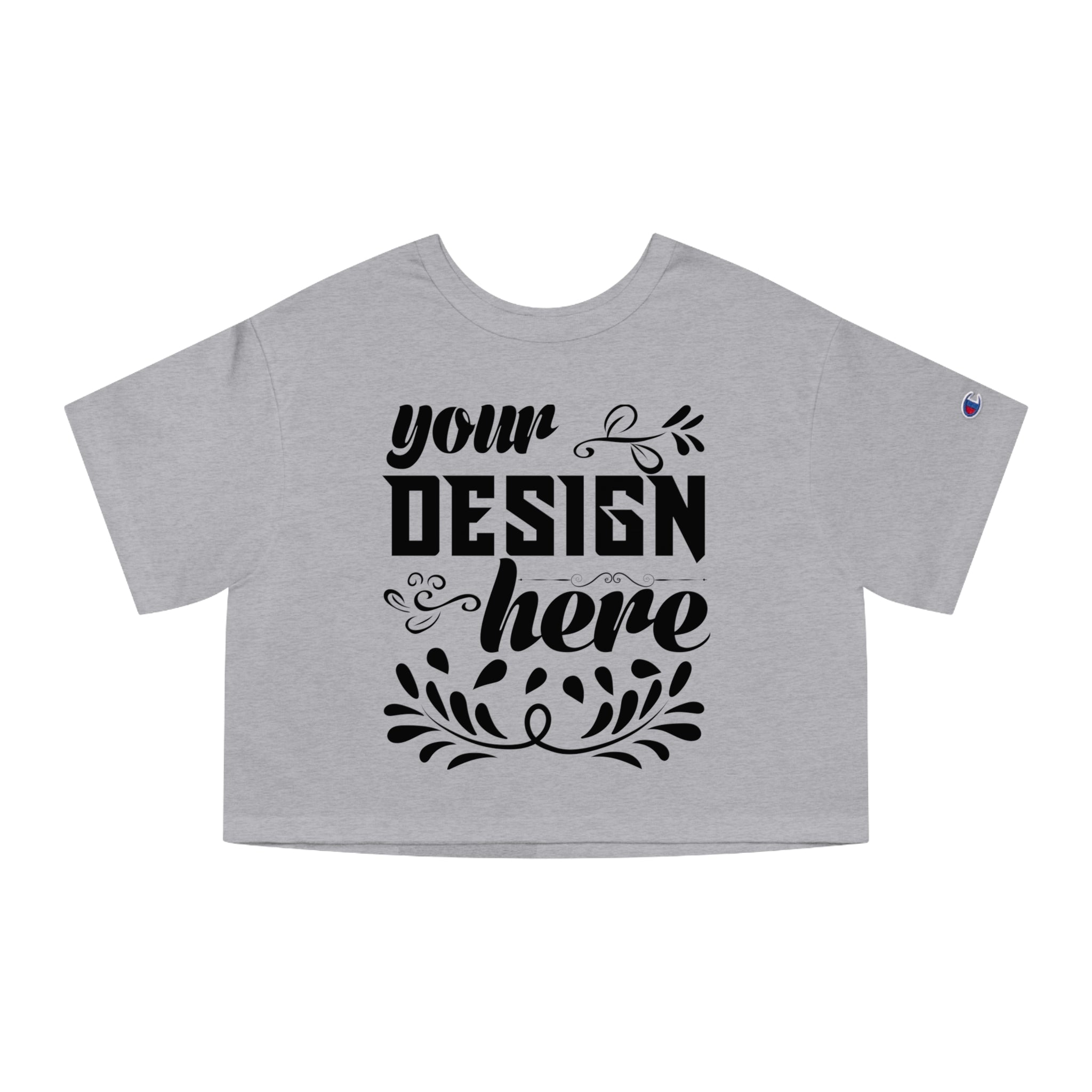 Customizable Champion T453W Womens Heritage Cropped T-Shirt Jersey