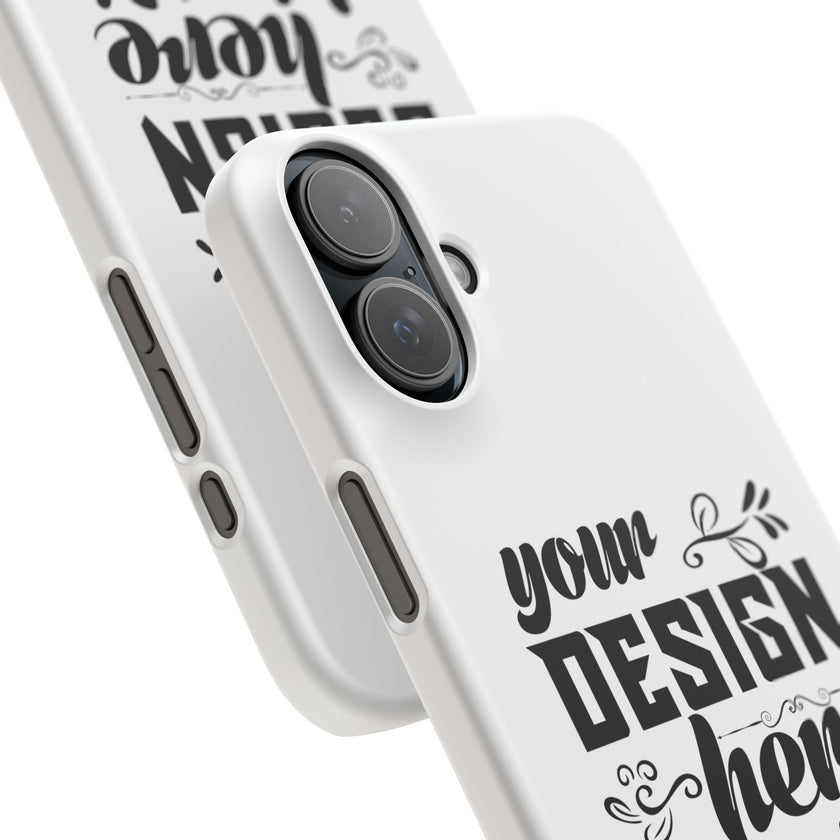 Customizable Snap Phone Case Slim Lightweight Polycarbonate Gloss Or Matte