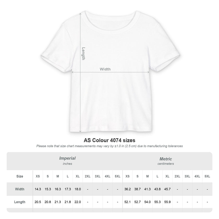 Customizable AS Colour 4074 Organic Rib Womens Baby T Shirt