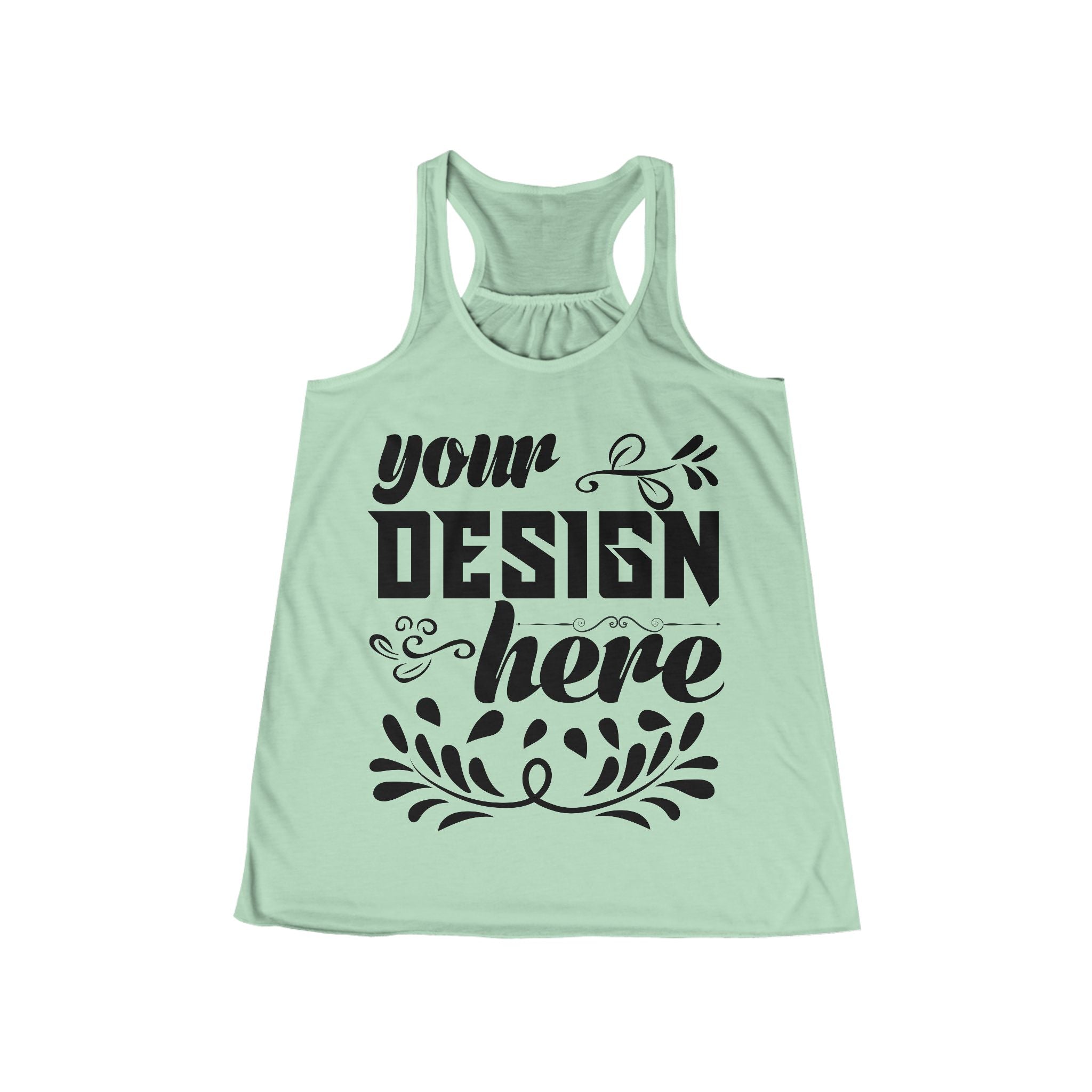 Customizable Bella+Canvas 8800 Womens Flowing Racerback Tank
