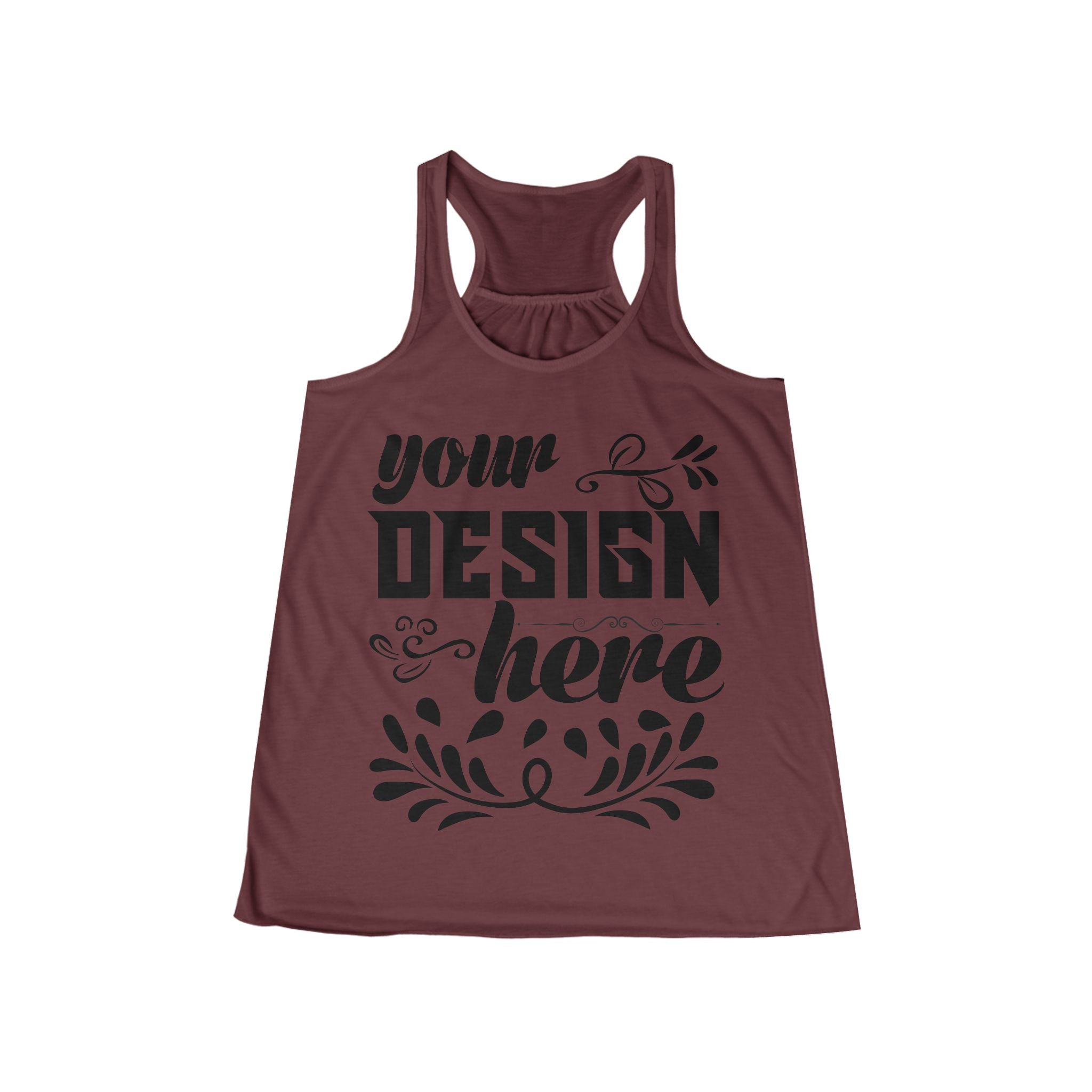 Customizable Bella+Canvas 8800 Womens Flowing Racerback Tank