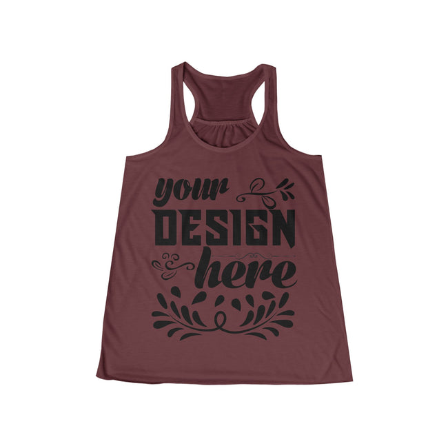 Customizable Bella+Canvas 8800 Womens Flowing Racerback Tank