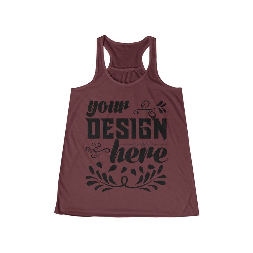Customizable Bella+Canvas 8800 Womens Flowing Racerback Tank