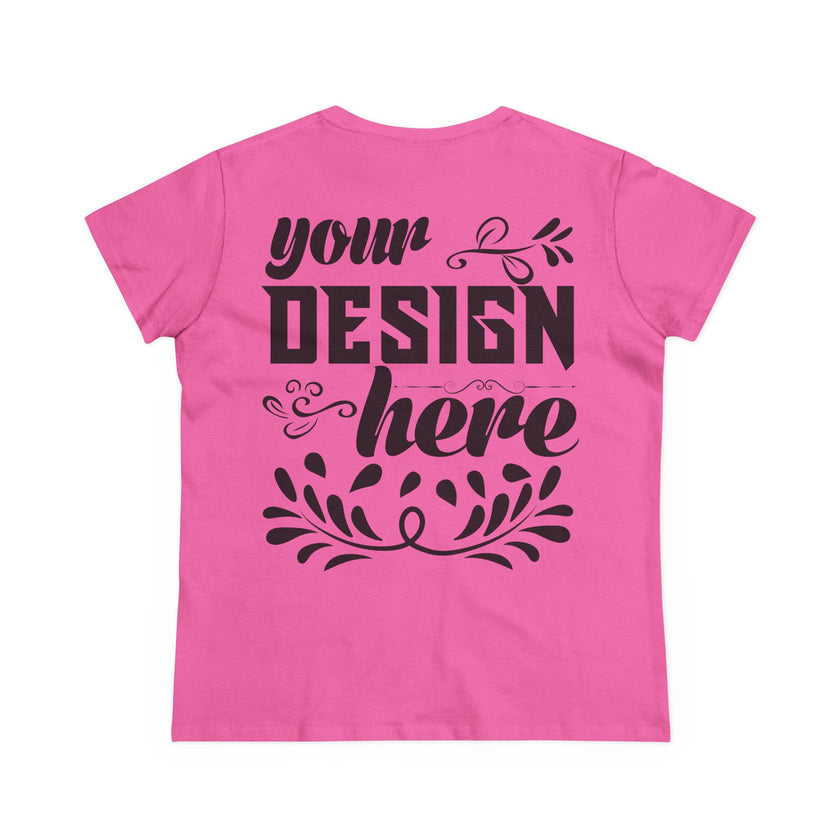 Customizable Gildan 5000L Womens Midweight Cotton Short Sleeve T-Shirt