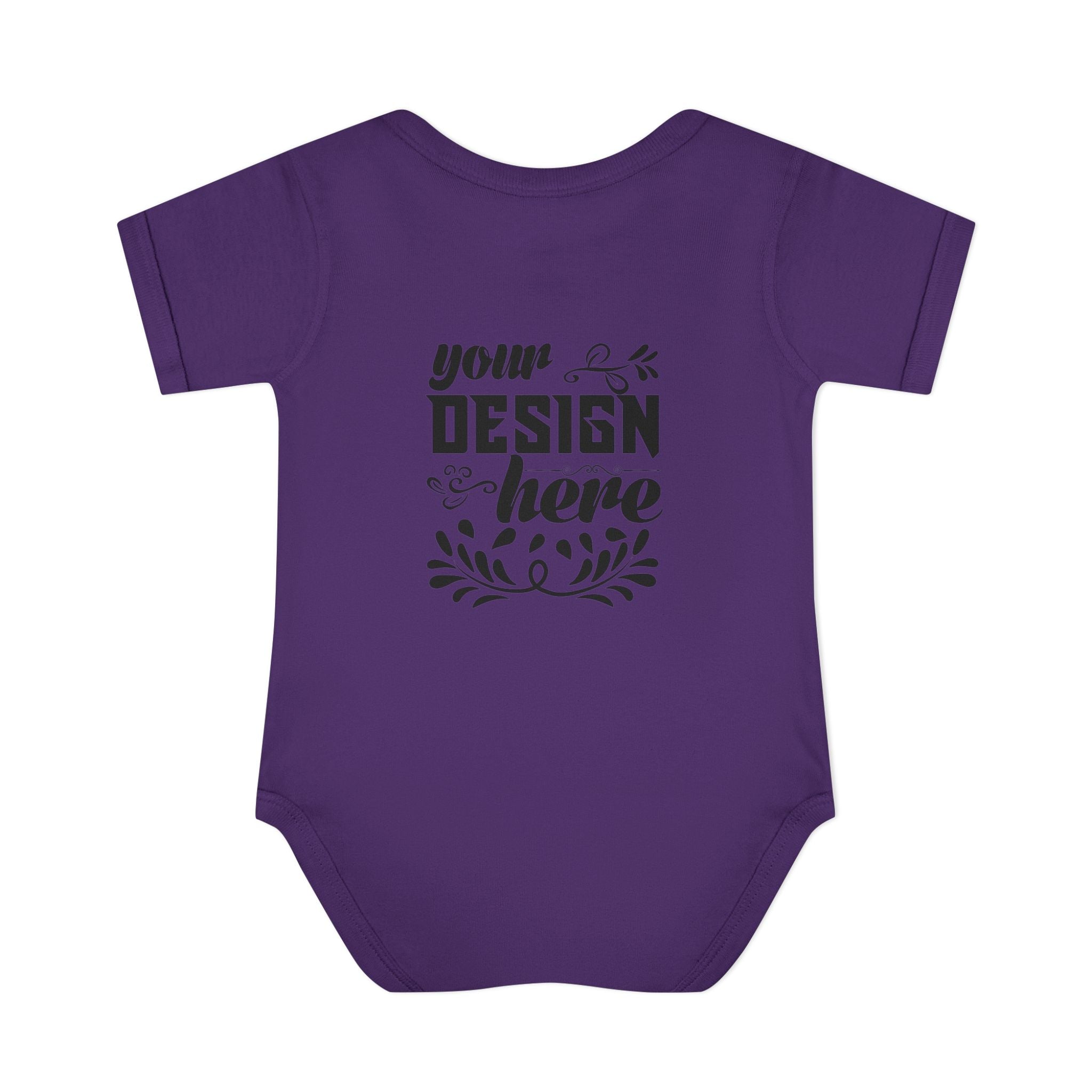Customizable Infant Baby Rib Bodysuit Rabbit Skins 4400 Unisex