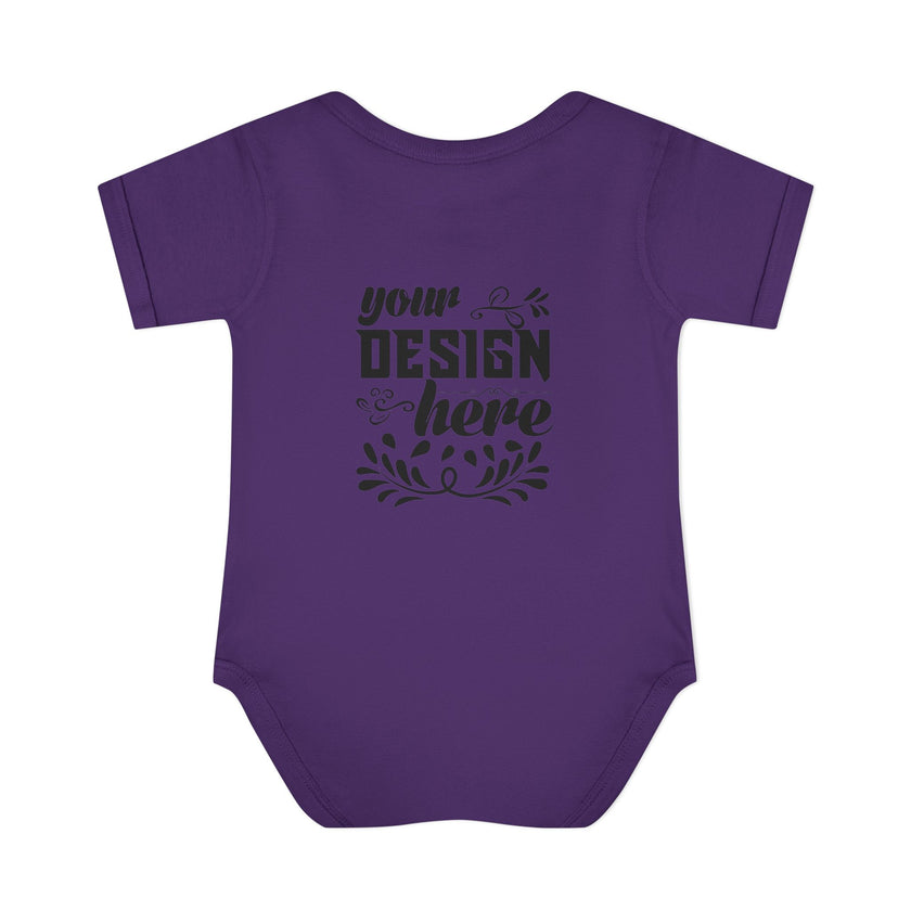Customizable Infant Baby Rib Bodysuit Rabbit Skins 4400 Unisex