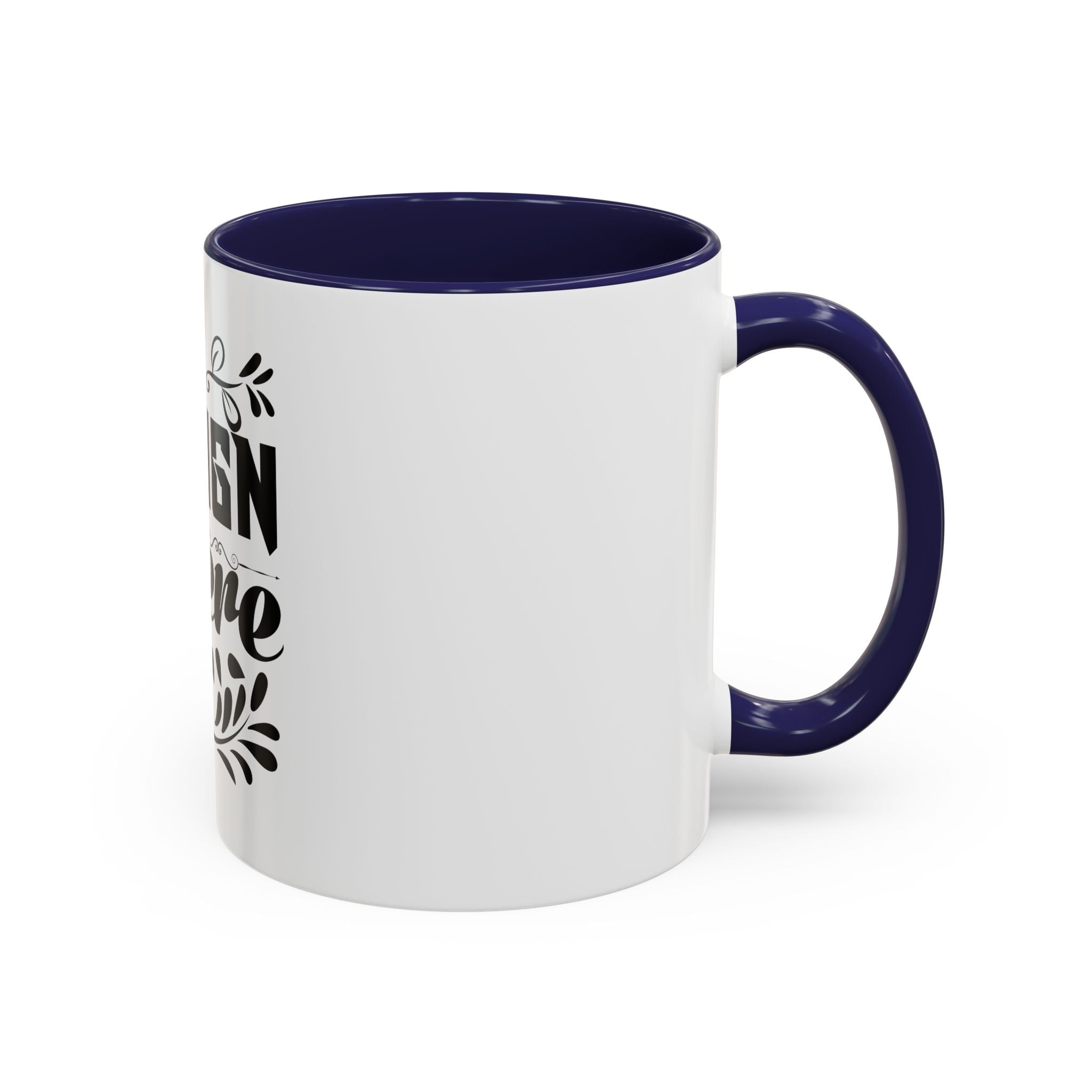 Customizable Accent Coffee Mug 11oz and 15oz Colored Interior Handle