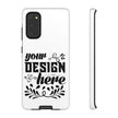 Customizable Tough Dual Layer Phone Case Polycarbonate TPU Liner Protective