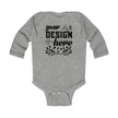 Customizable Infant Long Sleeve Bodysuit Rabbit Skins 4411 Classic Fit