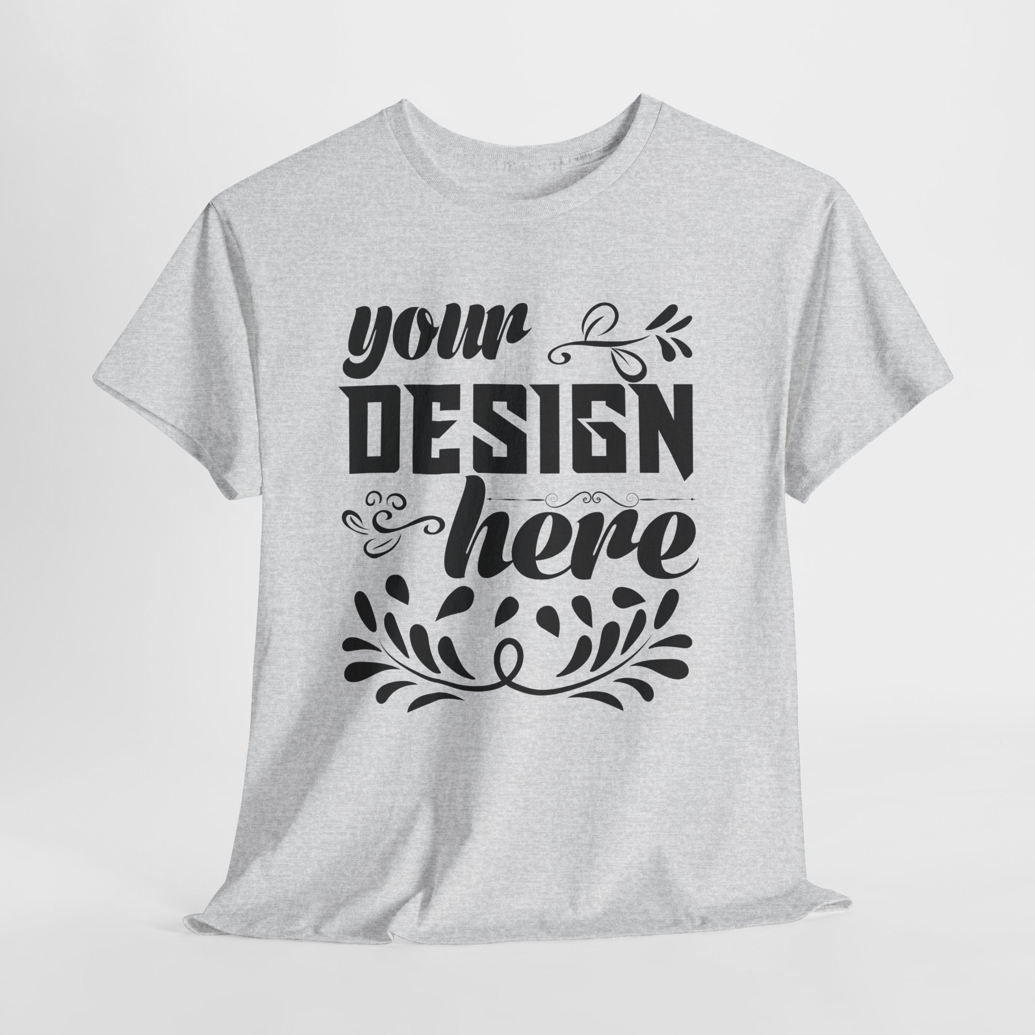 Customizable Gildan 5000 Unisex Heavy Cotton T-Shirt Classic Fit