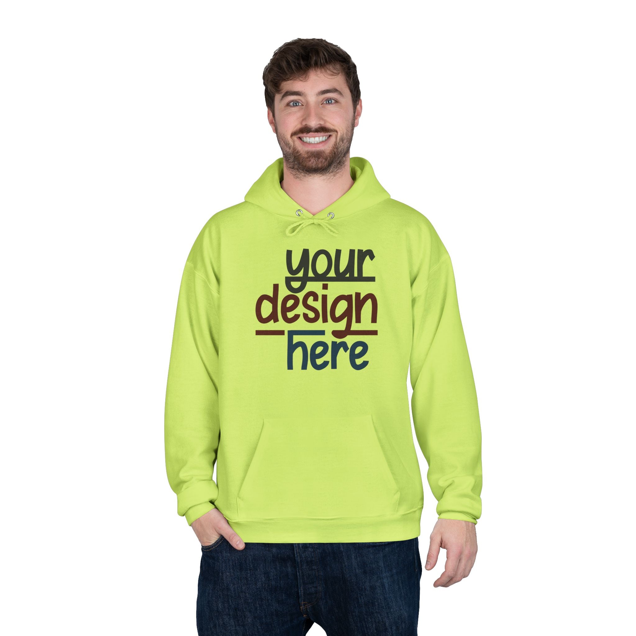 Customizable Hanes P170 EcoSmart Unisex Pullover Hoodie