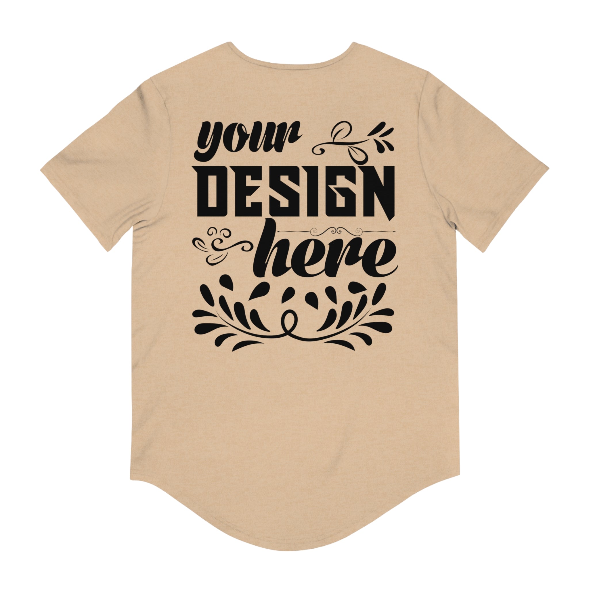 Customizable Bella+Canvas 3003 Mens Jersey Curved Hem Tee