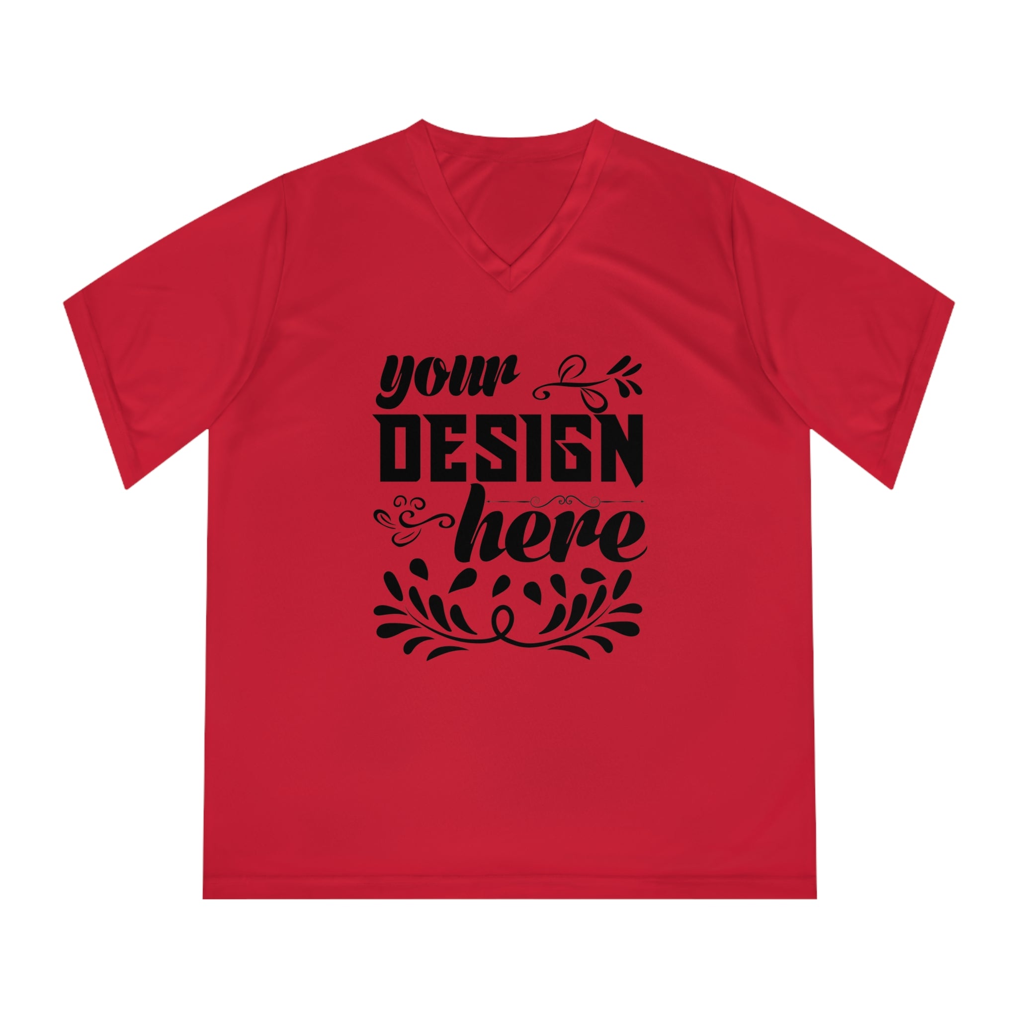 Customizable Team 365 TT11W Womens Performance V Neck T Shirt