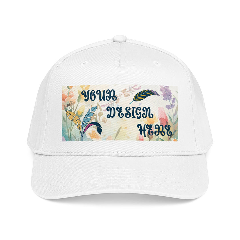 Customizable OTTO 31-069 Mid Profile 5 Panel Baseball Cap