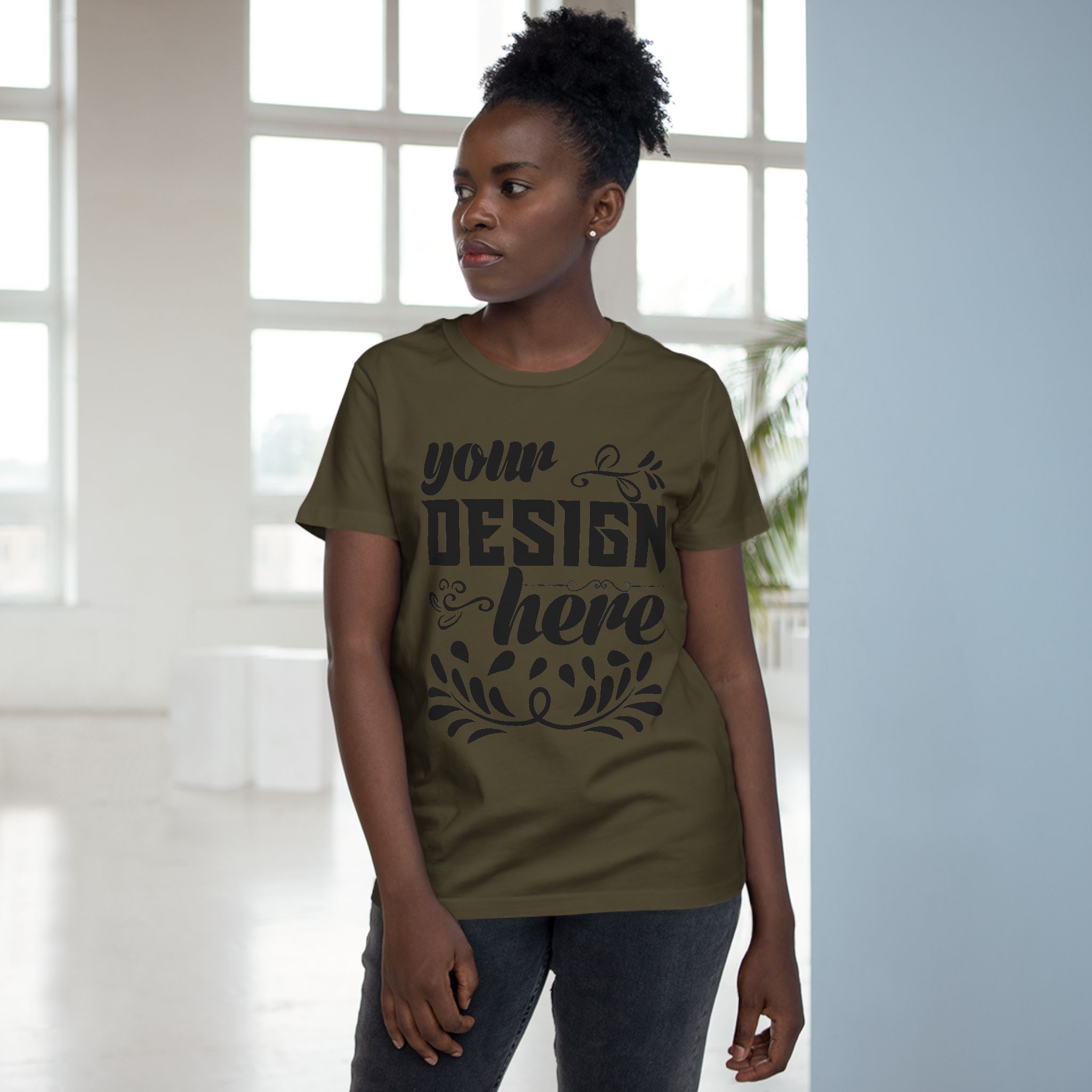 Customizable AS Colour 4001 Womens Maple Cotton T-Shirt