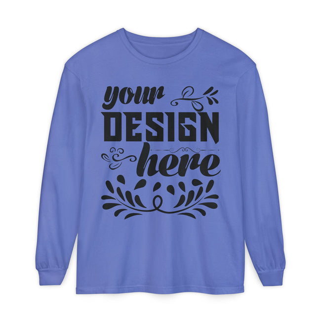 Customizable Comfort Colors 6014 Unisex Garment Dyed Long Sleeve T Shirt