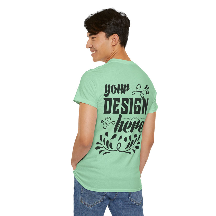 Customizable Gildan 5000 Unisex Heavy Cotton T-Shirt Classic Fit