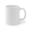 Customizable White Ceramic Mug 11oz ORCA Coated Glossy Finish Daily Use