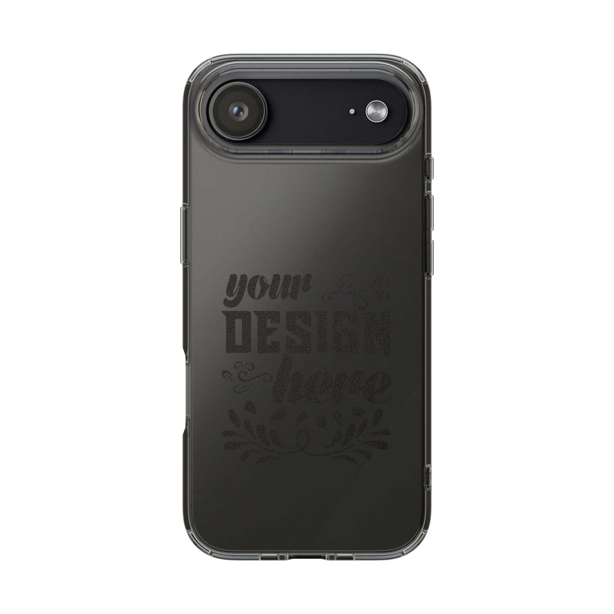 Customizable Clear Impact Resistant Phone Case With TPU Sides Wireless Ready