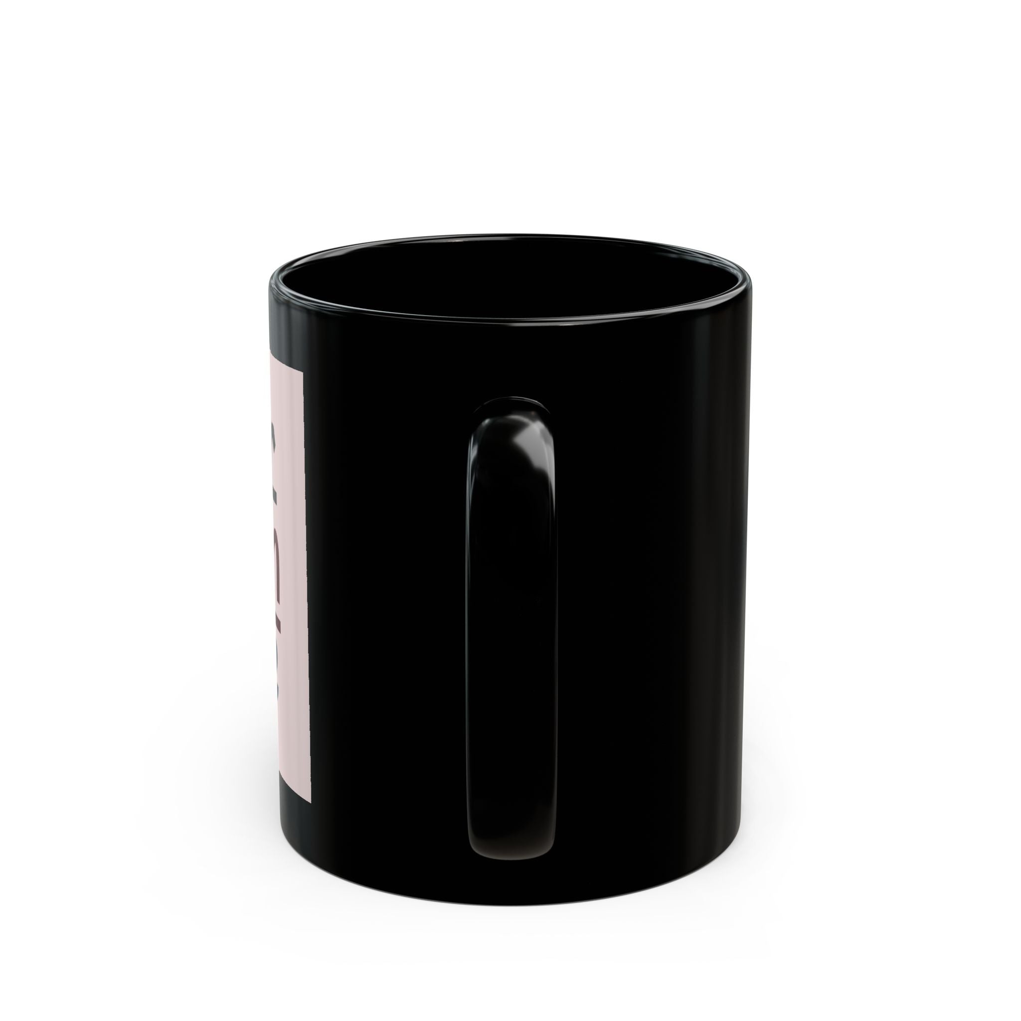 Customizable Black Ceramic Mug 11oz 15oz Glossy Finish Lead BPA Free