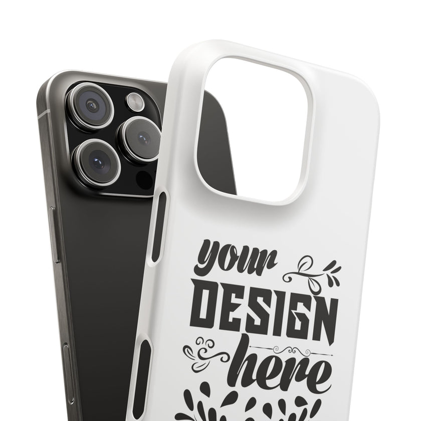 Customizable Snap Phone Case Slim Lightweight Polycarbonate Gloss Or Matte