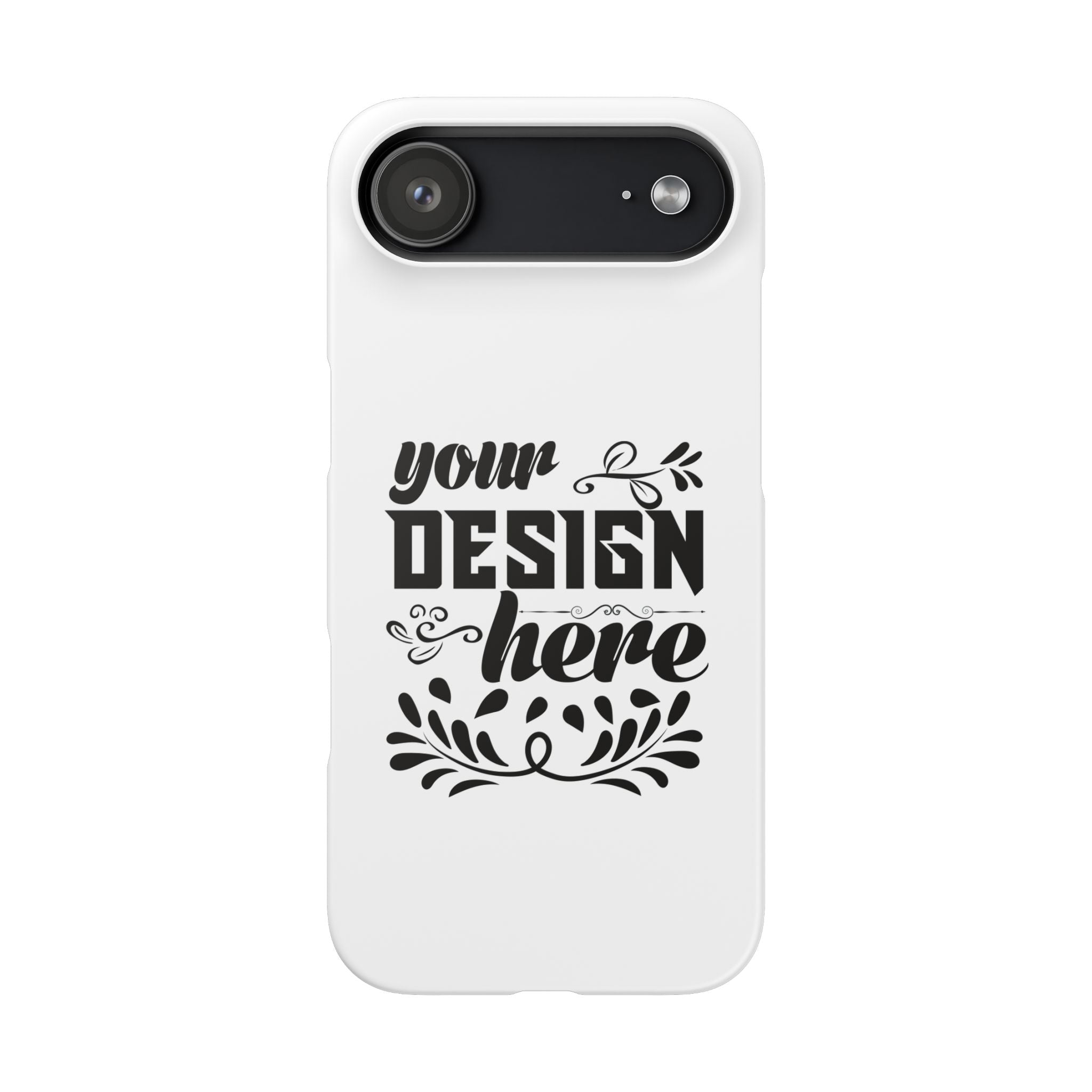 Customizable Snap Phone Case Slim Lightweight Polycarbonate Gloss Or Matte