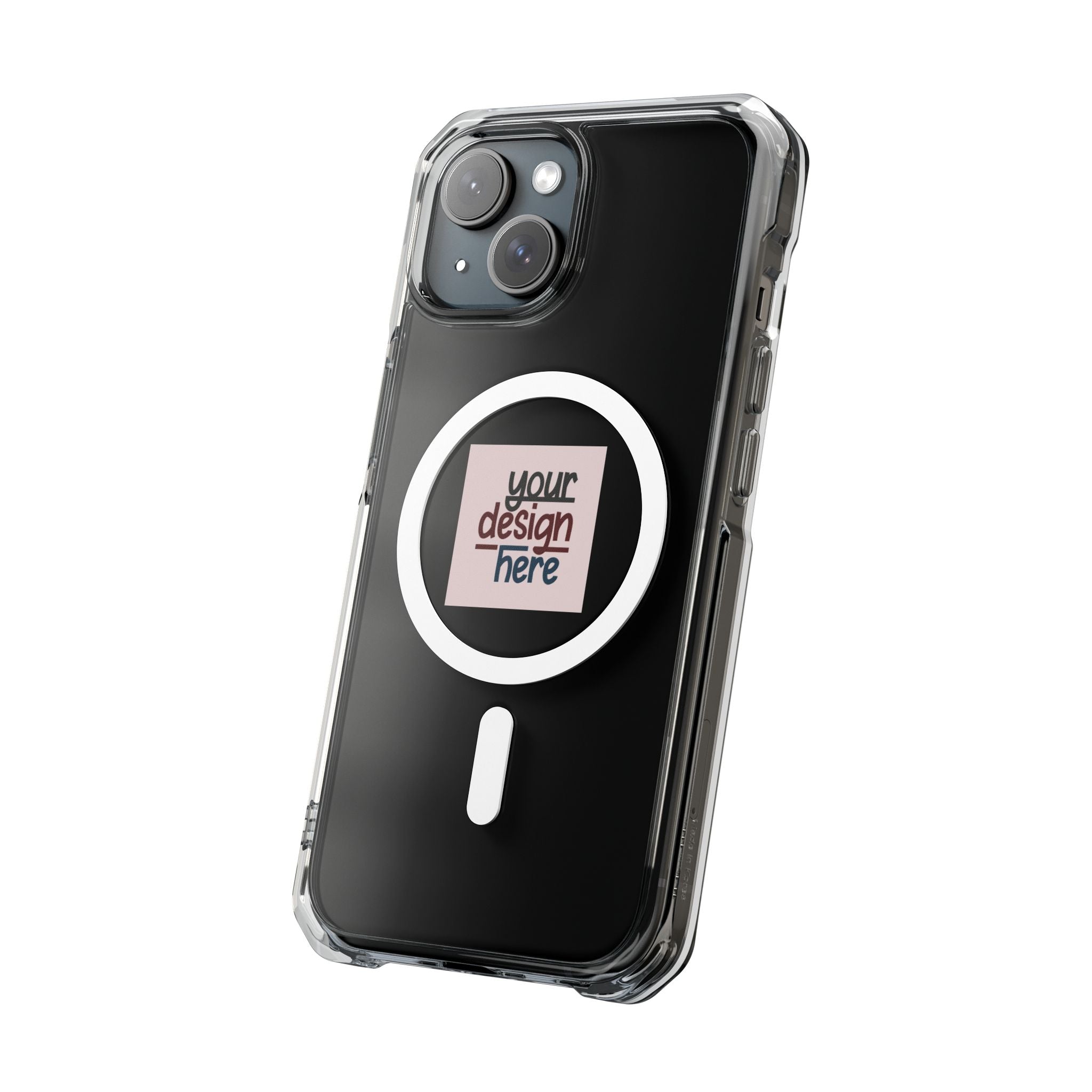 Customizable Magnetic Clear Impact Case With Air Cushioned Bumper Corners
