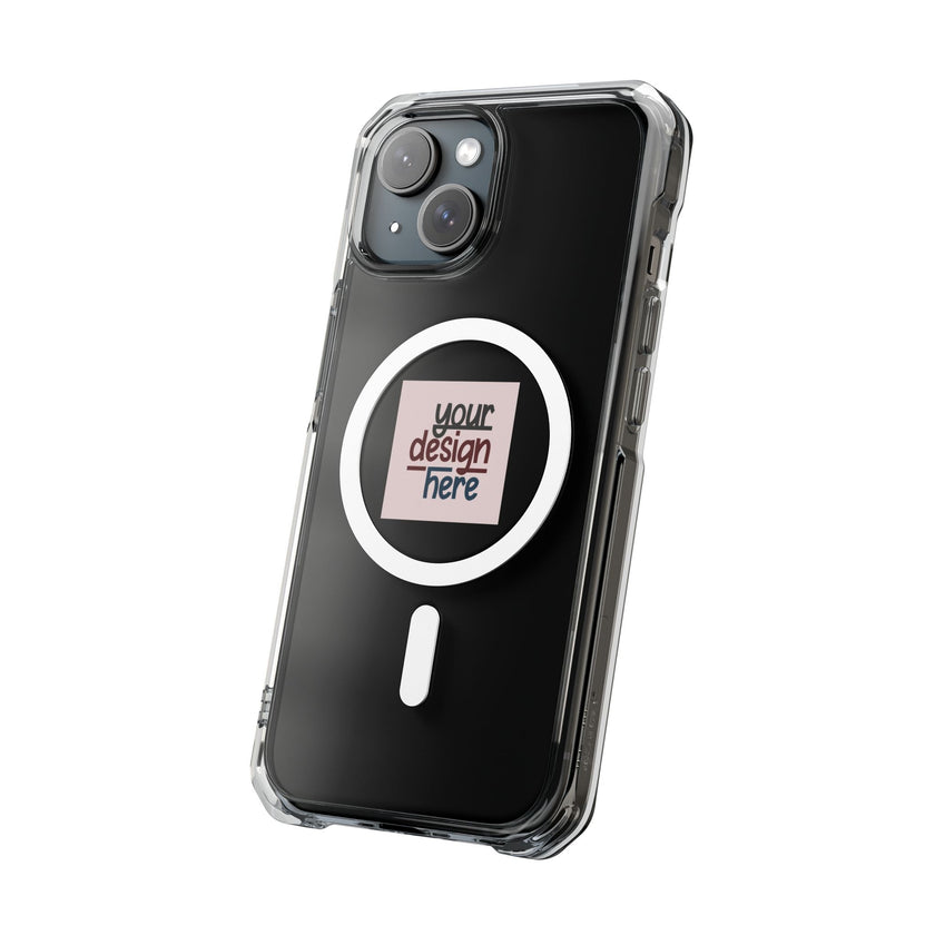 Customizable Magnetic Clear Impact Case With Air Cushioned Bumper Corners