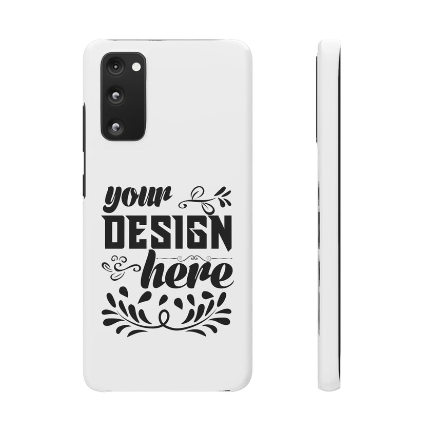 Customizable Snap Phone Case Slim Lightweight Polycarbonate Gloss Or Matte