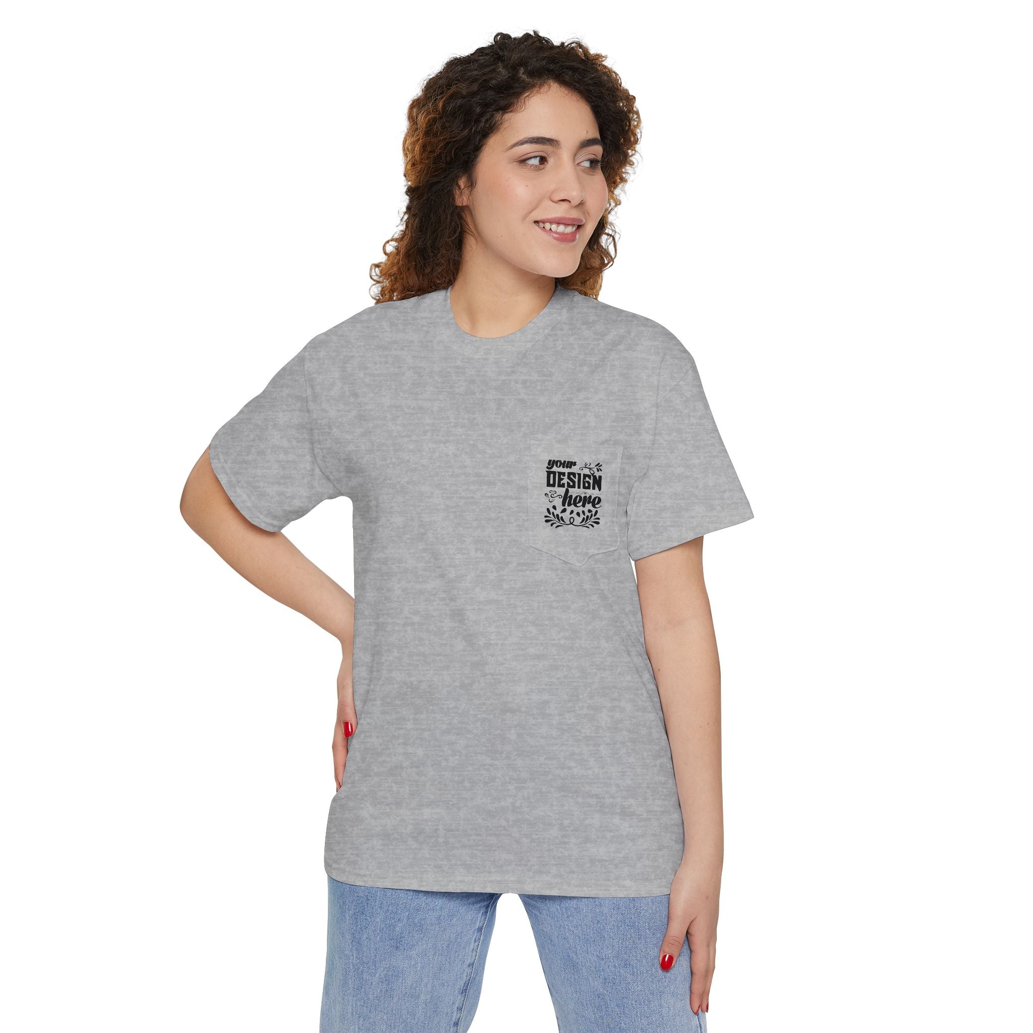 Customizable Gildan 5300 Unisex Heavy Cotton Pocket T-Shirt